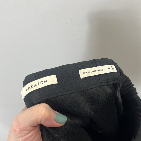 Aritzia babaton Dexter Black Pants Pull On Trouser Style 53467 Ankle - Picture 4 of 5